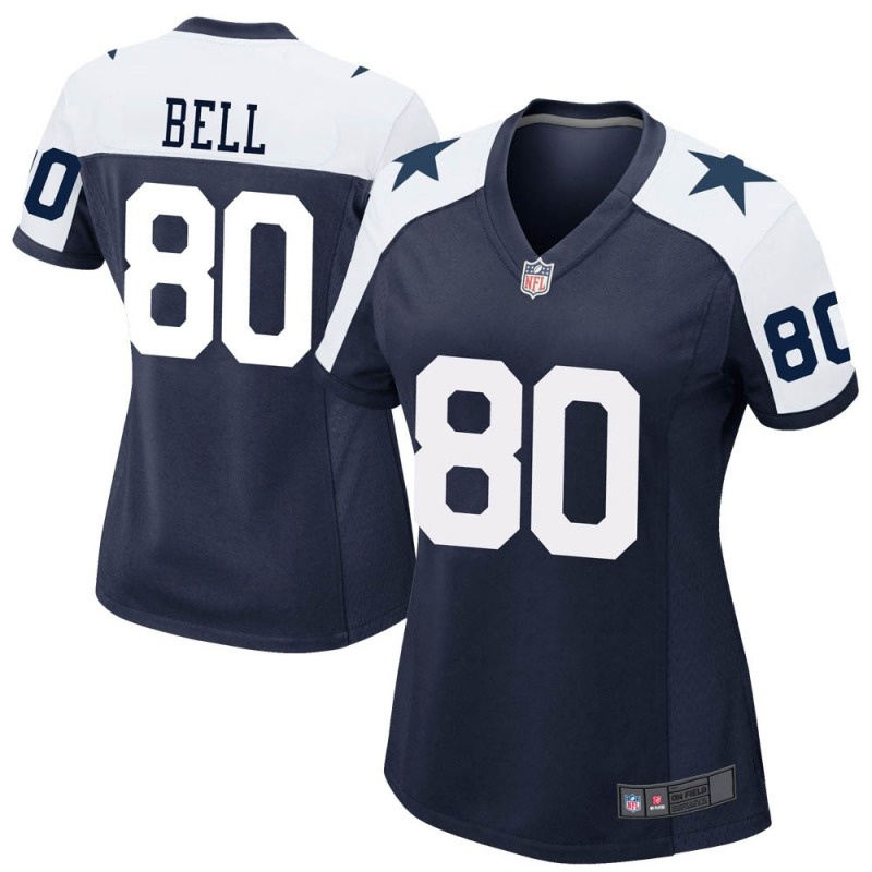 2020 Nike NFL Women Dallas Cowboys 80 Blake Bell Navy Game Alternate Jersey